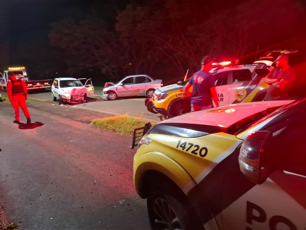 Condutor embriagado provoca colisão com cinco feridos na PR-567
