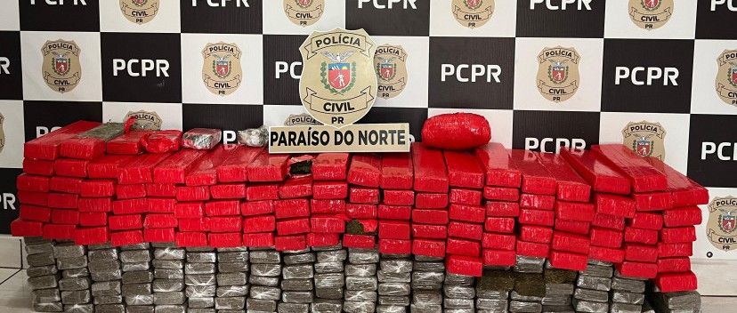 Polícia Civil prende homem em flagrante com 172 quilos de maconha