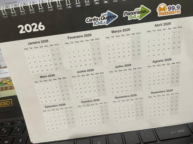 Calendário de feriados de 2026 é divulgado