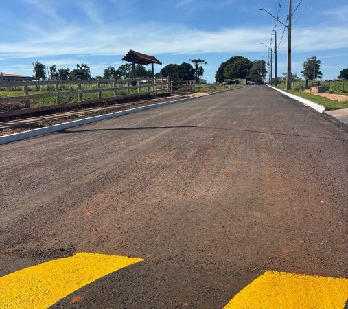Água Bela avança com asfalto e segurança reforçada