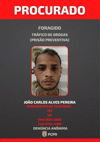 Polícia Civil caça suspeito de homicídio em Umuarama