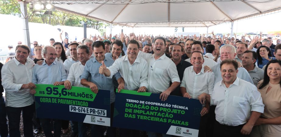 Estado inicia pavimentação de rodovias entre Nova Aurora, Tupãssi e Cafelândia