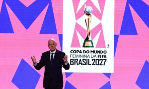 Fifa apresenta marca da Copa Feminina 2027 em evento no Rio de Janeiro