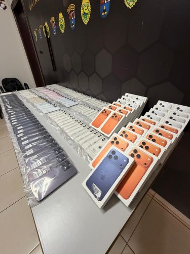 BPRv apreende 181 celulares e alerta para prejuízos do descaminho