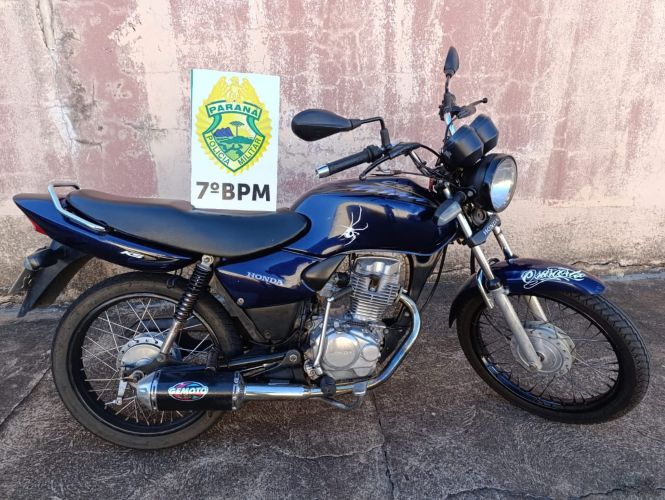 Polícia apreende motocicleta conduzida por menor em Moreira Sales