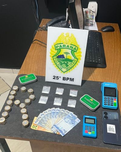 Polícia Militar prende suspeito de tráfico