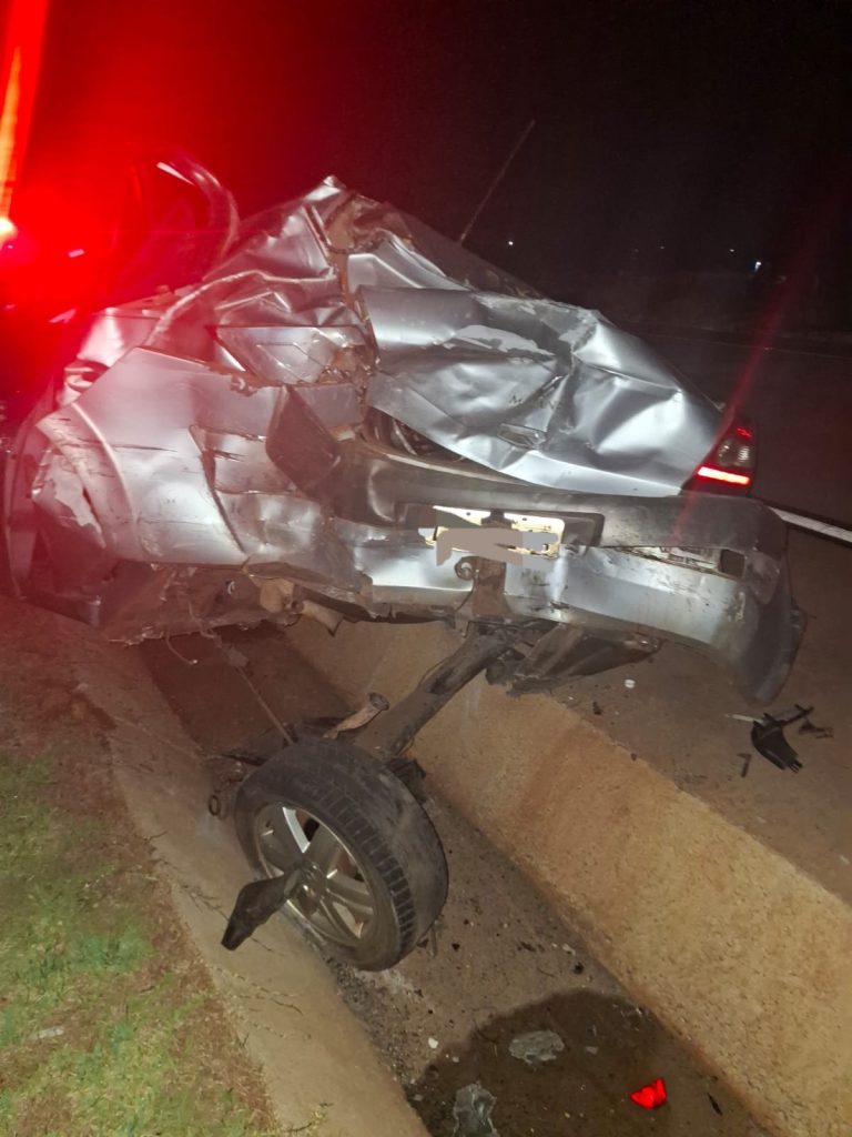 Acidente deixa três feridos e mobiliza equipes de resgate