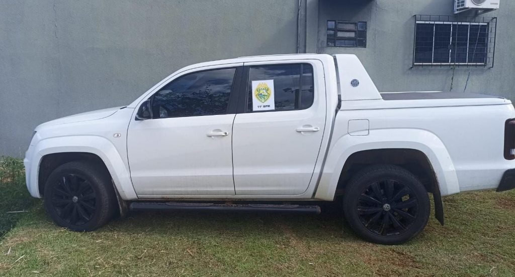 Polícia recupera caminhonete roubada em Janiópolis