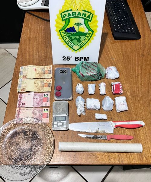 PM apreende 341 gramas de maconha em residência