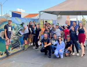 Prefeito destaca oficina de grafite que transforma Rancho Alegre D’Oeste