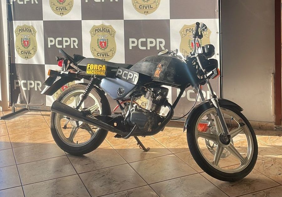 Polícia Civil prende homem com moto adulterada em Goioerê