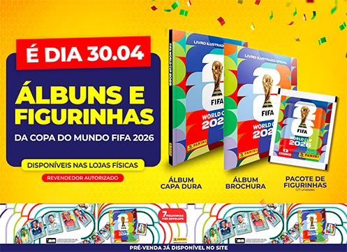 Álbuns de figurinhas da Copa chegam a Goioerê a partir desta quinta 30/04