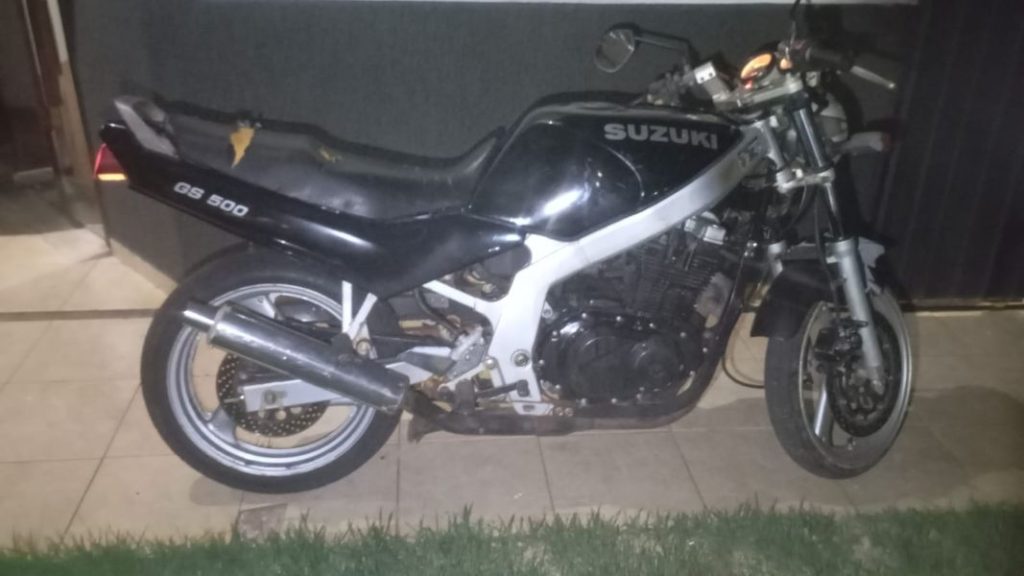 Receptação prende motociclista após acidente