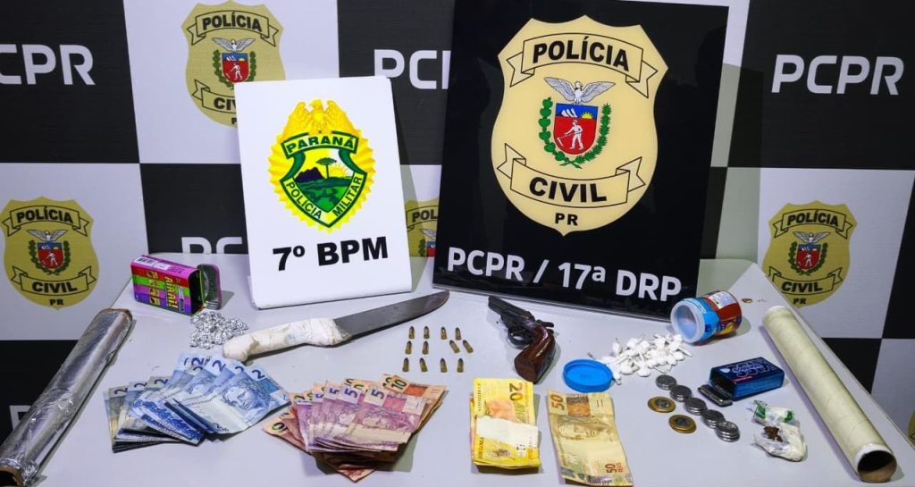 Polícias Civil e Militar desmantelam ponto de tráfico de drogas