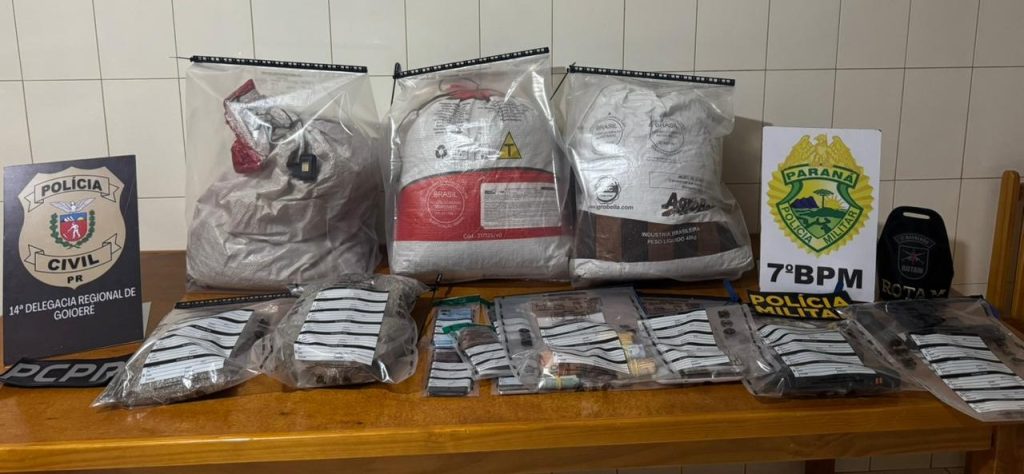 Polícia apreende 15 kg de maconha em Paraná d’Oeste