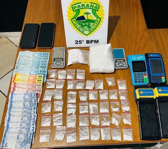 ROCAM desarticula esquema de tráfico delivery e apreende 637 gramas de cocaína