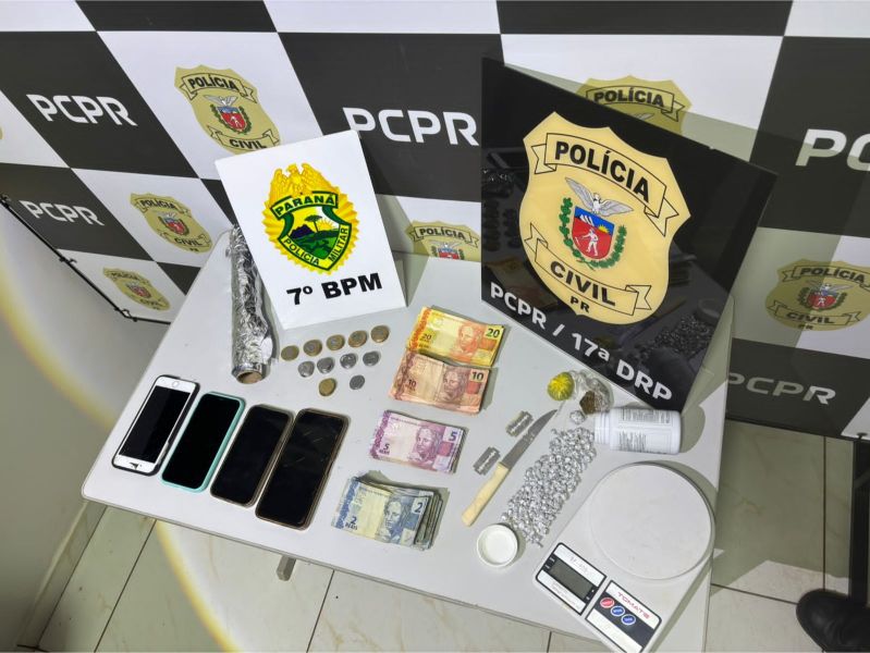 Operação prende cinco por tráfico de drogas