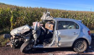 Acidente grave na PR-239 deixa motorista ferido