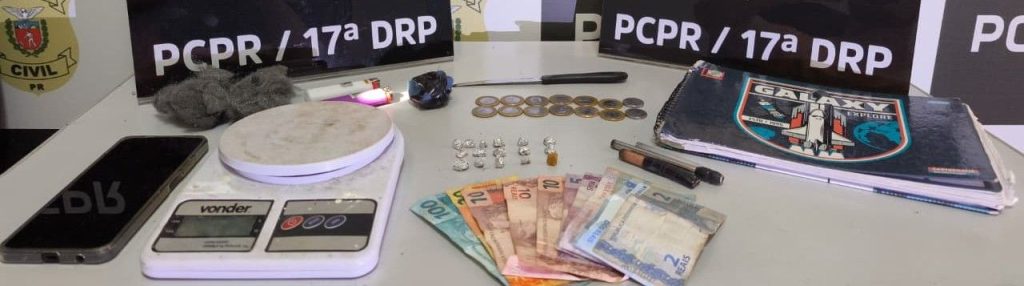 PCPR fecha ponto de tráfico e prende quatro pessoas