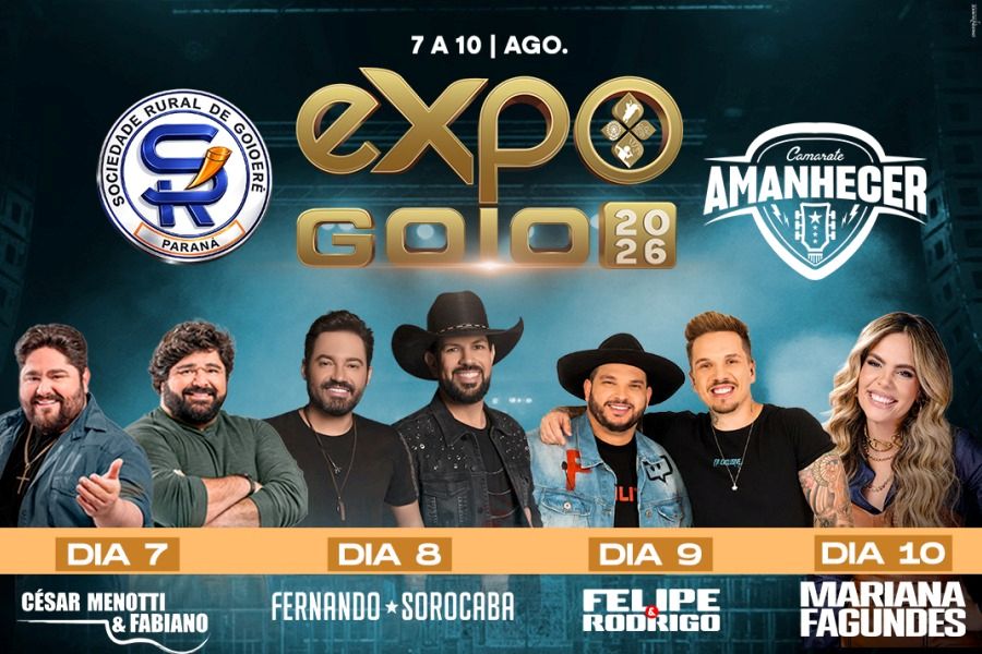 Ingressos da ExpoGoio 2026 já podem ser comprados em pontos físicos