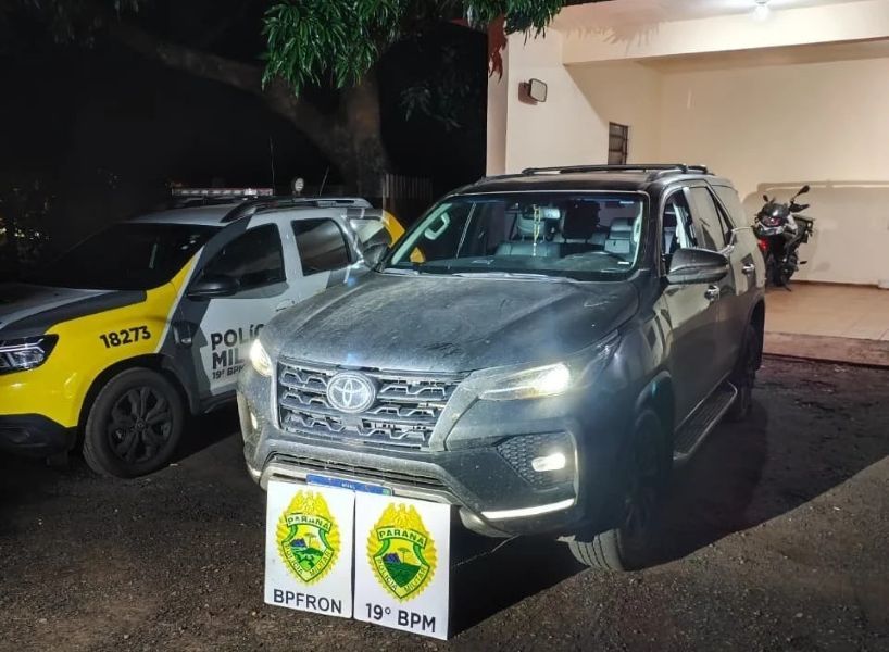 Hilux furtada é recuperada horas depois em Guaíra