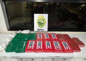 Cocaína e crack: ROTAM apreende quase 20 quilos de drogas na PR-323