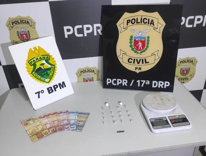 Casal é preso por tráfico de drogas em operação da PM e PC