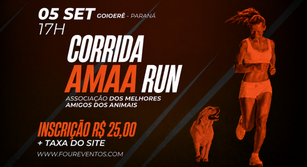 Corrida AMAA Run une esporte e solidariedade em Goioerê