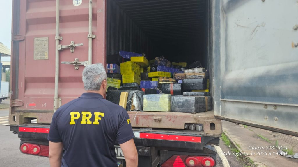 PRF apreende quase 7 toneladas de drogas em Guaíra