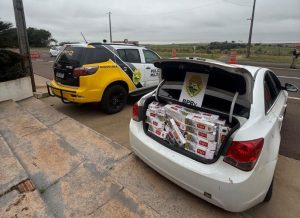 ROTAM apreende mil pacotes de cigarros na PR-323