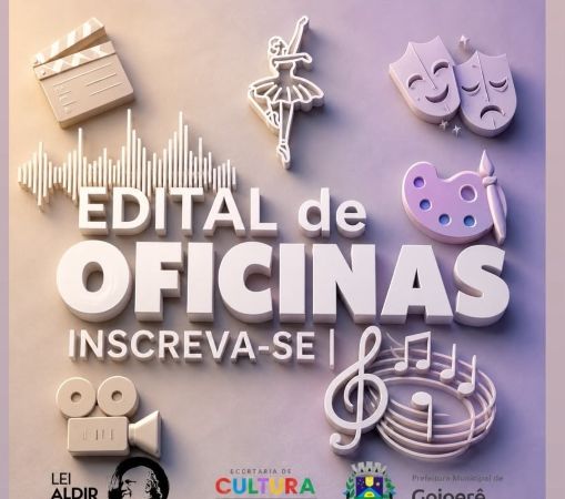 Goioerê abre edital para oficinas culturais