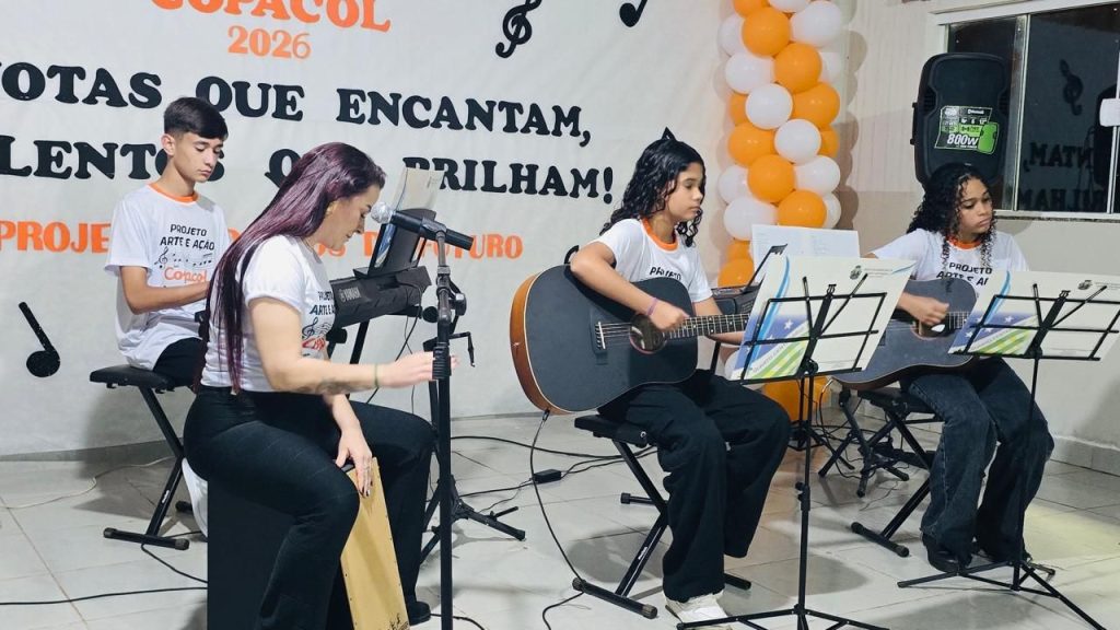 Projeto Cidadão do Futuro recebe equipamentos musicais com apoio da Copacol