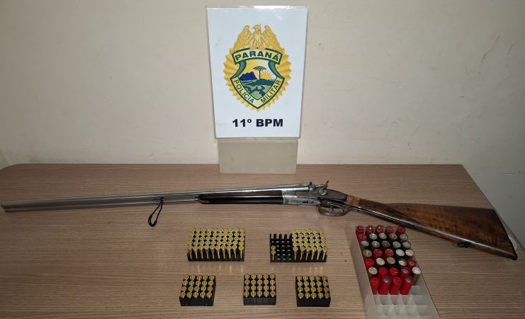 Apreensão de armas marca o fim de semana na região