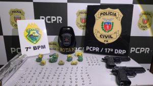 Tráfico de drogas: ROTAM apreende crack e maconha 