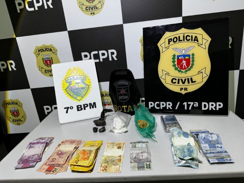 Operação conjunta prende casal por tráfico de drogas