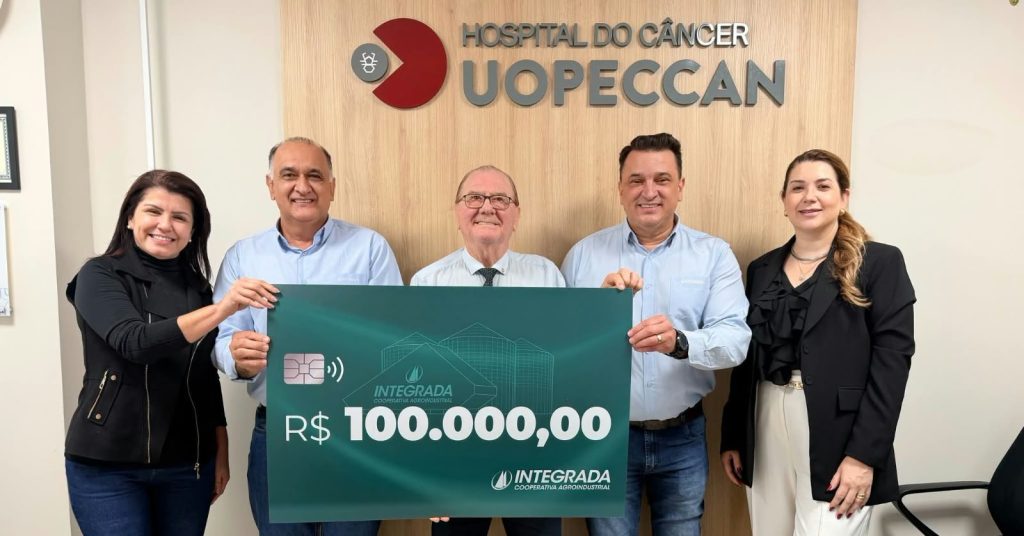 Integrada destina R$ 100 mil à UOPECCAN e reforça compromisso com a saúde