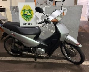 Motoneta adulterada é apreendida pela PM 