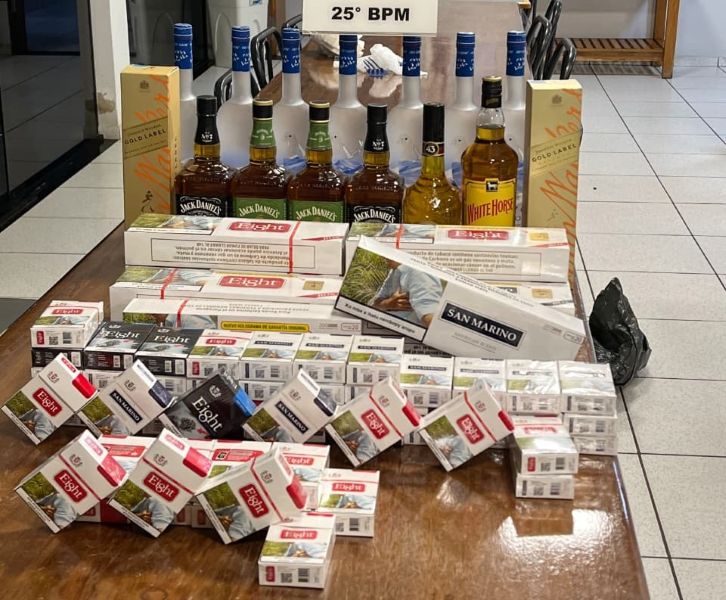 Operação AIFU apreende cigarros contrabandeados e bebidas importadas